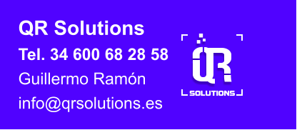 QR Solutions Tel. 34 600 68 28 58 Guillermo Ram�n info@qrsolutions.es SOLUTIONS