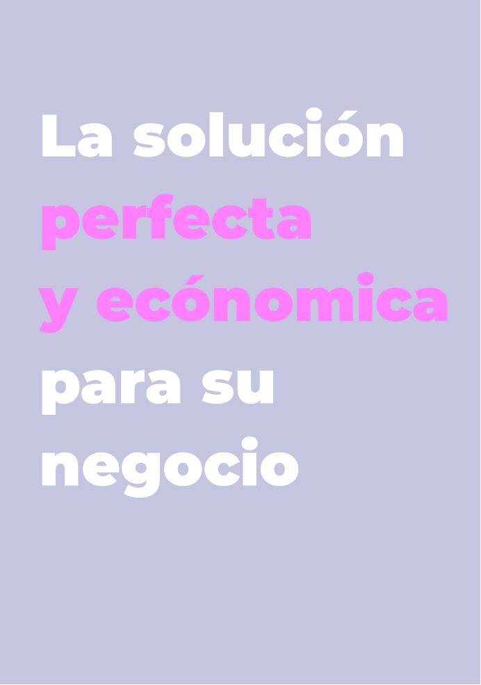 La solucin  perfecta  y ecnomica  para su negocio